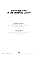 Reference work in the university library /