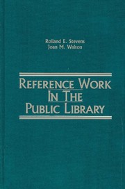 Reference work in the public library /