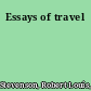 Essays of travel