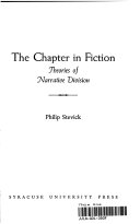 The chapter in fiction ; theories of narrative division.