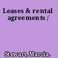 Leases & rental agreements /
