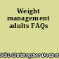 Weight management adults FAQs