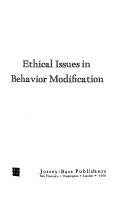 Ethical issues in behavior modification /