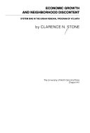 Economic growth and neighborhood discontent : system bias in the urban renewal program of Atlanta /