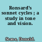 Ronsard's sonnet cycles ; a study in tone and vision.