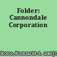 Folder: Cannondale Corporation