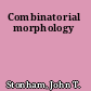 Combinatorial morphology