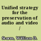 Unified strategy for the preservation of audio and video /