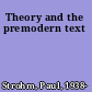 Theory and the premodern text