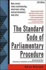 The standard code of parliamentary procedure /