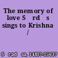 The memory of love Sūrdās sings to Krishna /