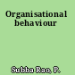 Organisational behaviour