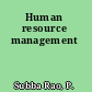 Human resource management