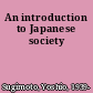 An introduction to Japanese society