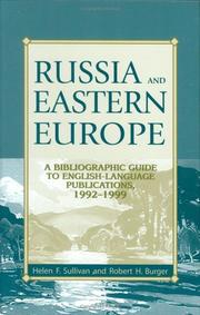 Russia and Eastern Europe : a bibliographic guide to English-language publications, 1992-1999 /