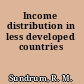Income distribution in less developed countries