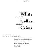 White collar crime /