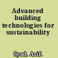Advanced building technologies for sustainability