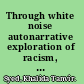 Through white noise autonarrative exploration of racism, discrimination, and the doorways to academic citizenship in Canada /