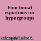 Functional equations on hypergroups