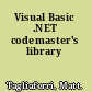 Visual Basic .NET codemaster's library