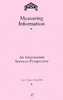 Measuring information : an information services perspective /