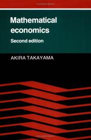 Mathematical economics /