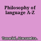 Philosophy of language A-Z