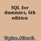 SQL for dummies, 6th edition