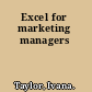 Excel for marketing managers