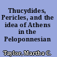 Thucydides, Pericles, and the idea of Athens in the Peloponnesian War
