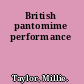 British pantomime performance