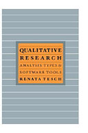 Qualitative research : analysis types and software tools /