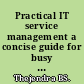 Practical IT service management a concise guide for busy executives /