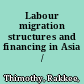 Labour migration structures and financing in Asia /