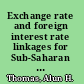 Exchange rate and foreign interest rate linkages for Sub-Saharan Africa floaters