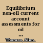 Equilibrium non-oil current account assessments for oil producing countries /