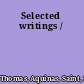 Selected writings /