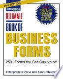 Ultimate book of business forms