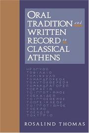 Oral tradition and written record in classical Athens /