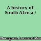 A history of South Africa /