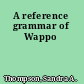 A reference grammar of Wappo