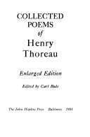 Collected poems of Henry Thoreau /