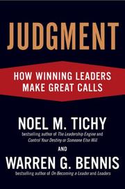 Judgment : how winning leaders make great calls /