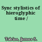 Sync stylistics of hieroglyphic time /