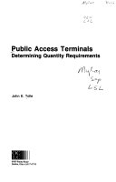 Public access terminals : determining quantity requirements /