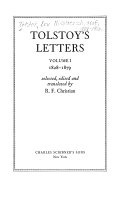 Tolstoy's letters /