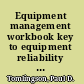 Equipment management workbook key to equipment reliability and productivity in mining /