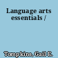 Language arts essentials /