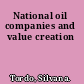National oil companies and value creation